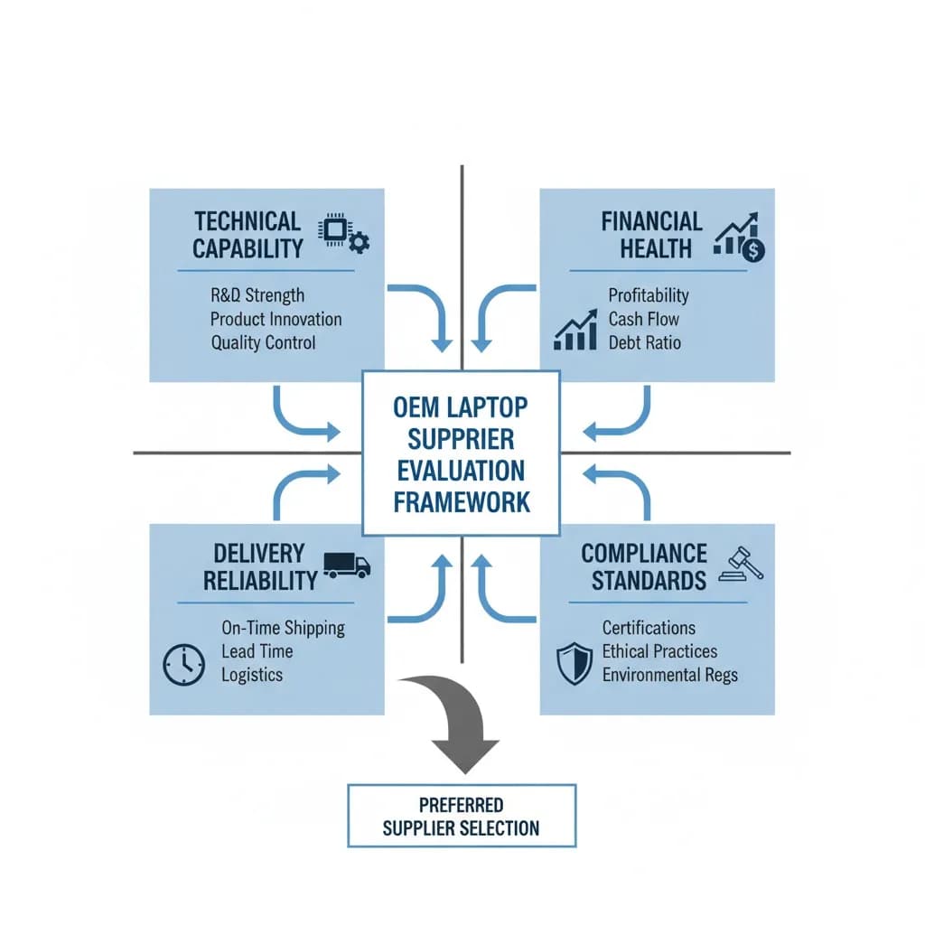How to Build a Comprehensive OEM Laptop Supplier Screening and Evaluation System?