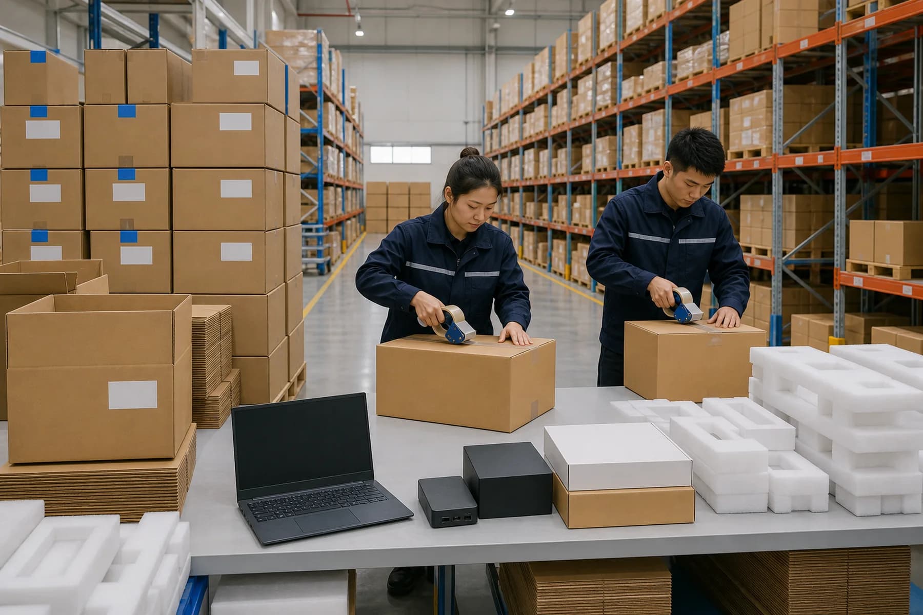 AIERXUAN export packaging and logistics preparation for B2B hardware orders